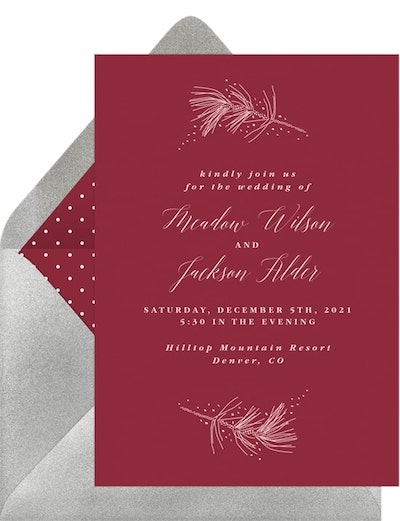 Delicate Branches Invitation