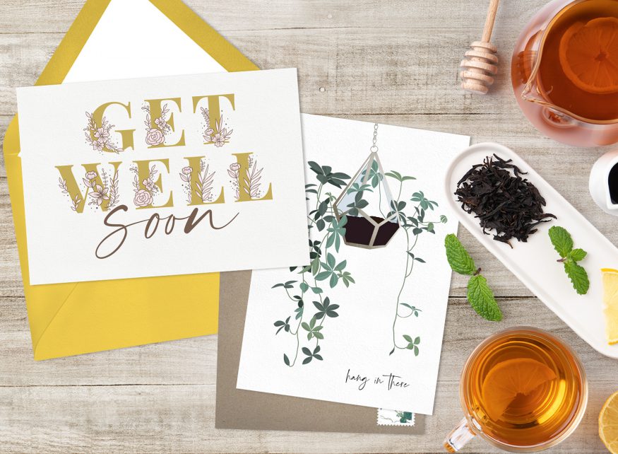 get well soon cards sample from Greenvelope