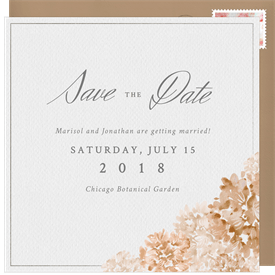 'Timeless Romance' Wedding Save the Date