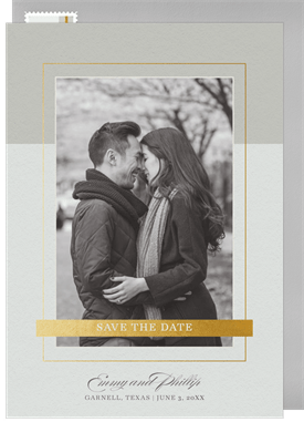 'Classic Border' Wedding Save the Date