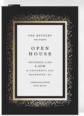 'Jewel Tone' Open House Invitation