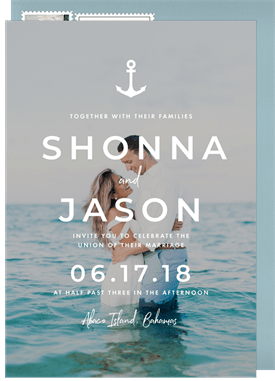 'Seaside Nuptials' Wedding Invitation