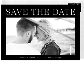 'Clean And Simple' Wedding Save the Date