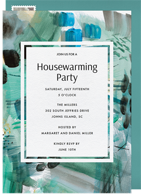 'Summer Nights' Housewarming Party Invitation