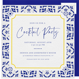 'Ceramic Tiles' Entertaining Invitation