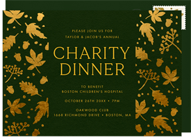 'Autumn Elegance' Gala Invitation