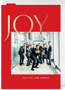 'Timeless Joy' Business Holiday Greetings Card