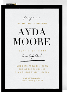 'With a Twist' Graduation Invitation