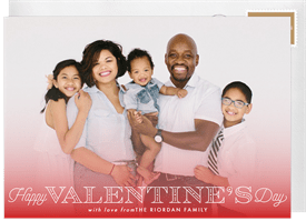 'Color Fade Valentine' Valentine's Day Card