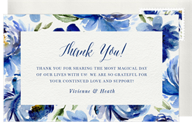 'Perennial Crest' Wedding Thank You Note