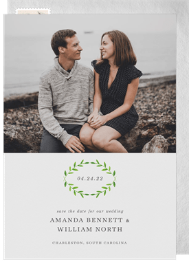 'Classic Laurel' Wedding Save the Date