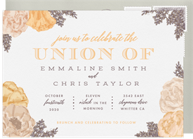 'Country Union' Wedding Invitation