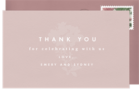 'Tivoli' Wedding Thank You Note