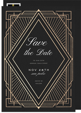 'Art Deco Diamond' Gala Save the Date