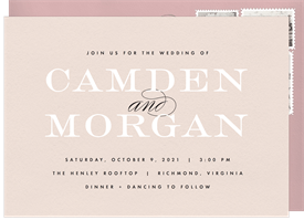 'Classic Beauty' Wedding Invitation