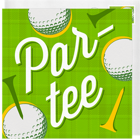 'Preppy Par-tee' Golf Invitation