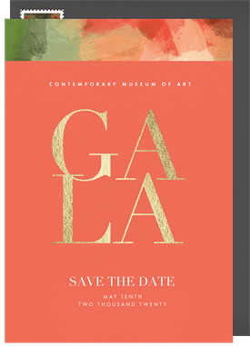 'Brushstroke Gala' Gala Save the Date