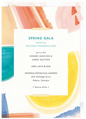 'Abstract Border' Gala Invitation