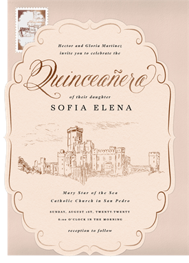 'Royal Quinceañera' Quinceañera Invitation