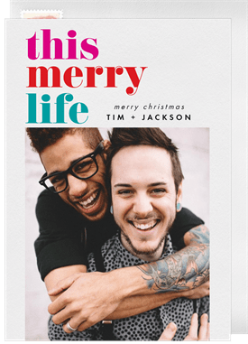 'This Merry Life' Christmas Greetings Card