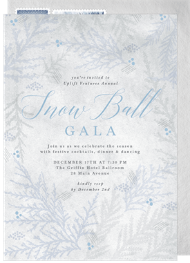 'Foraged' Gala Invitation