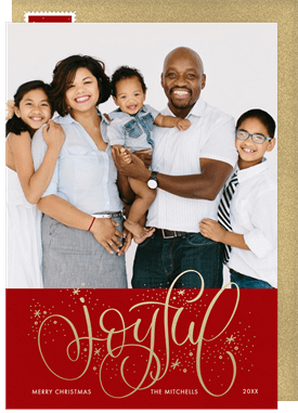 'Sparkling Joy' Christmas Greetings Card