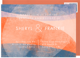 'Abstract Art' Anniversary Party Invitation