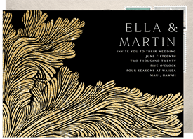 'Tidal Wave' Wedding Invitation