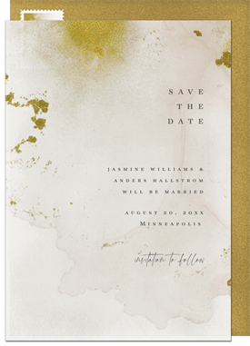 'Painted Vellum' Wedding Save the Date