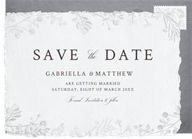 'Floral Elegance' Wedding Save the Date