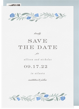 'Fairytale Floral' Wedding Save the Date