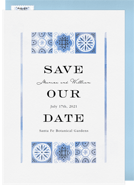 'Southwest Boho Border' Wedding Save the Date