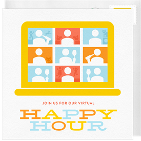 'Remote Happy Hour' Virtual Events Invitation