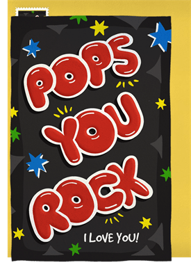 'Pops You Rock' Father's Day Card