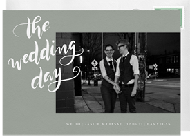 'The Day' Wedding Invitation