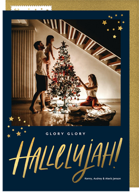 'Hallelujah!' Holiday Greetings Card