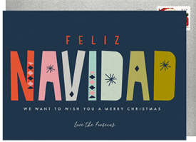 'Navidad' Holiday Greetings Card