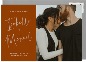 'Modern Trend' Wedding Save the Date