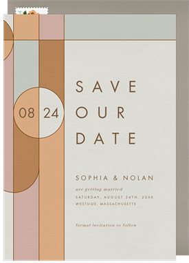 'Mid Century Mod' Wedding Save the Date