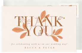 'As We Wed' Wedding Thank You Note