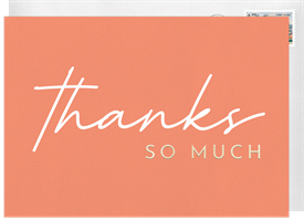 'Classic Thanks' Thank You Cards Card