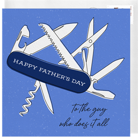 'Jack of All Trades' Father's Day Card