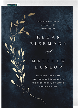 'Romantic Vine' Wedding Invitation