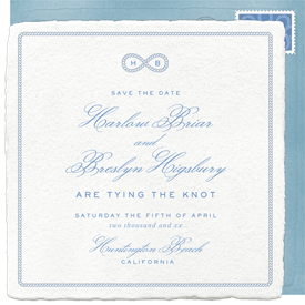 'Nautical Infinity Knot' Wedding Save the Date