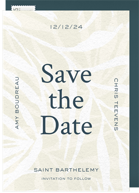 'Majestic Palms' Wedding Save the Date