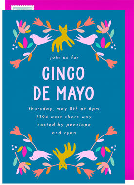 'Otomi Inspired' Cinco de Mayo Invitation