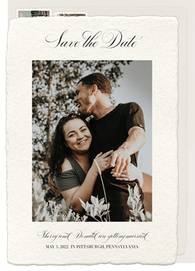 'Vintage Garden' Wedding Save the Date