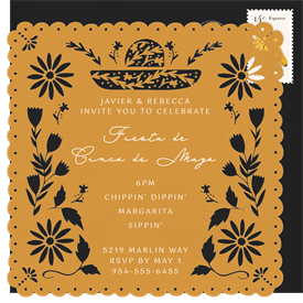 'Sweet Papel Picado' Cinco de Mayo Invitation