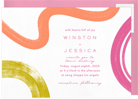 'Mod Mood' Wedding Invitation