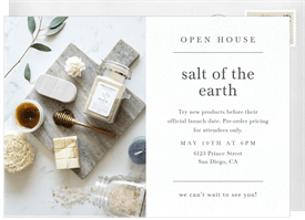 'Minimal Chic' Open House Invitation